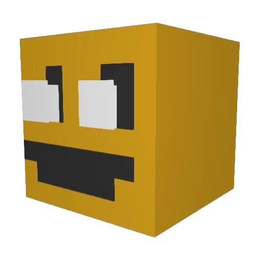 MothMasher Minecraft avatar head, 3D render