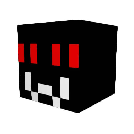 MothNeo Minecraft avatar head, 3D render