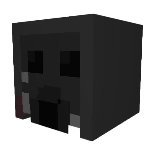 MothSr Minecraft avatar head, 3D render
