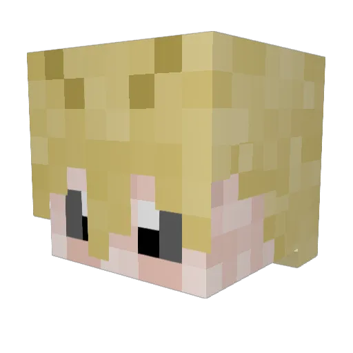 Moth_Empress Minecraft avatar head, 3D render
