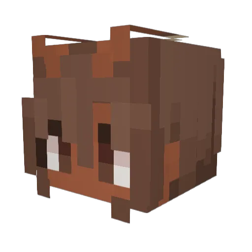Moth_Heart Minecraft avatar head, 3D render