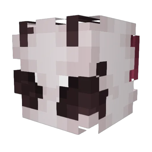 Moth_Maiden Minecraft avatar head, 3D render
