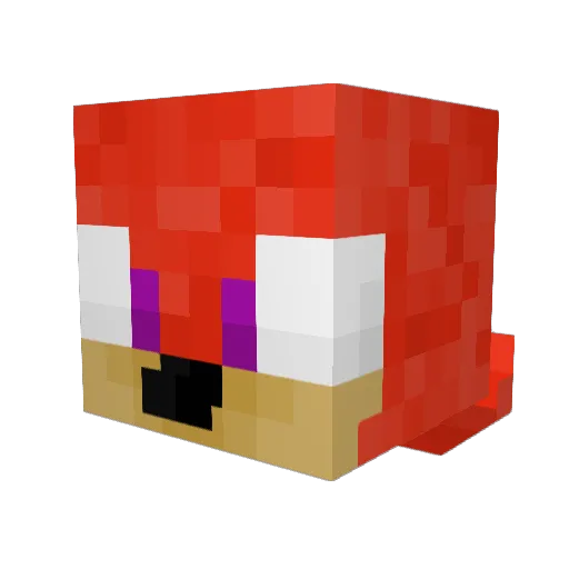 Moth_xD Minecraft avatar head, 3D render