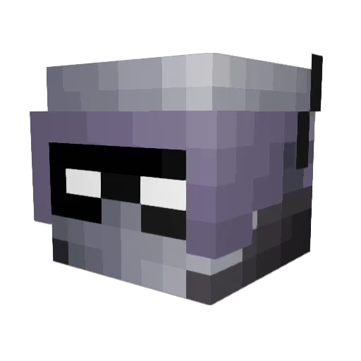 Mothbean_ Minecraft avatar head, 3D render