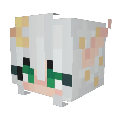 MotherAlex Minecraft avatar head, 3D render
