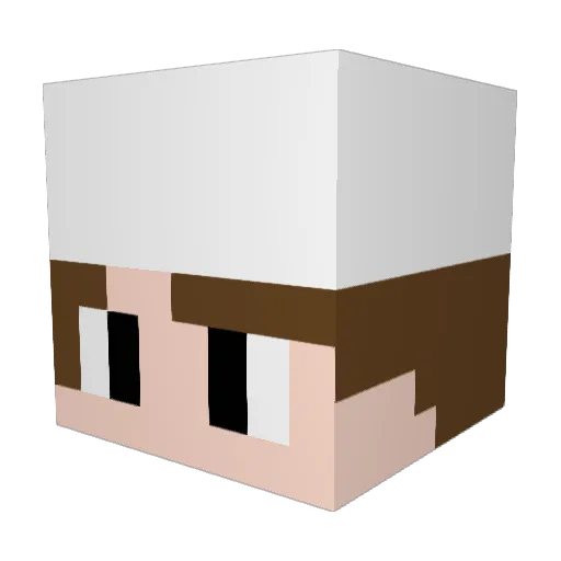 MotherMercy_ Minecraft avatar head, 3D render