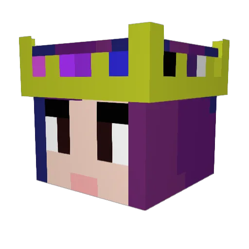 MotherMothxo Minecraft avatar head, 3D render