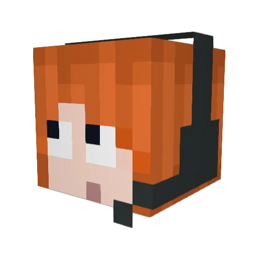 MotherOfCats84 Minecraft avatar head, 3D render