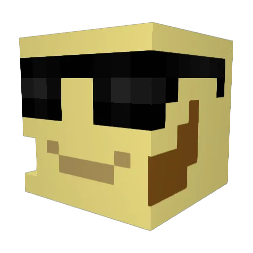 MotherTricker Minecraft avatar head, 3D render