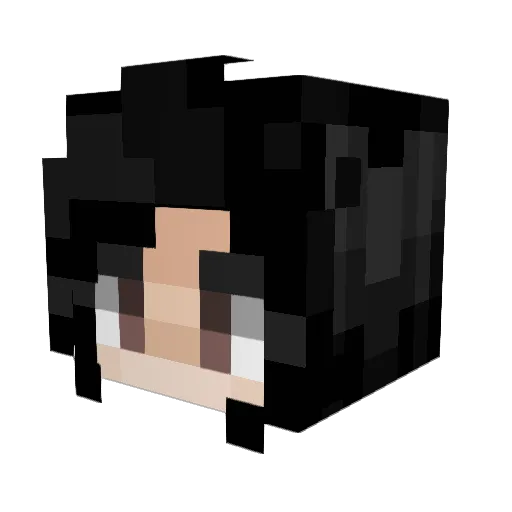 MotherWoof Minecraft avatar head, 3D render