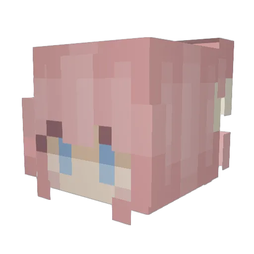 Mother_Cosmic Minecraft avatar head, 3D render
