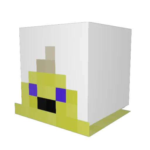 Motherofchile Minecraft avatar head, 3D render