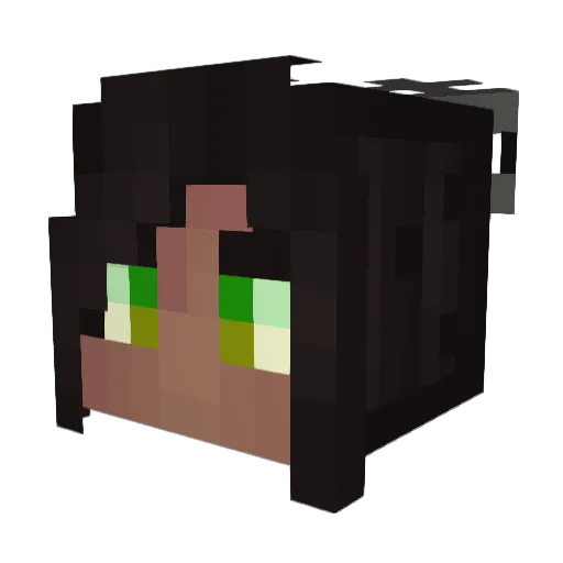 Motheus_ Minecraft avatar head, 3D render