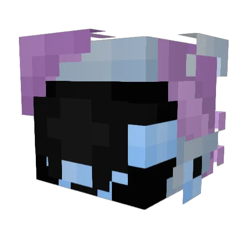 Mothirelle Minecraft avatar head, 3D render