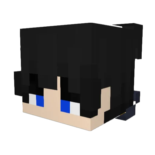 Mothle Minecraft avatar head, 3D render