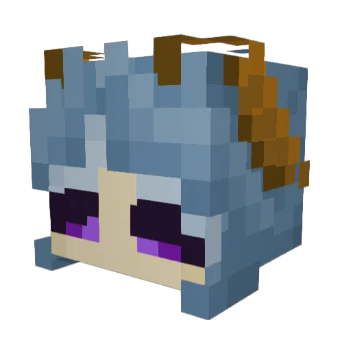 Mothling_Echo Minecraft avatar head, 3D render