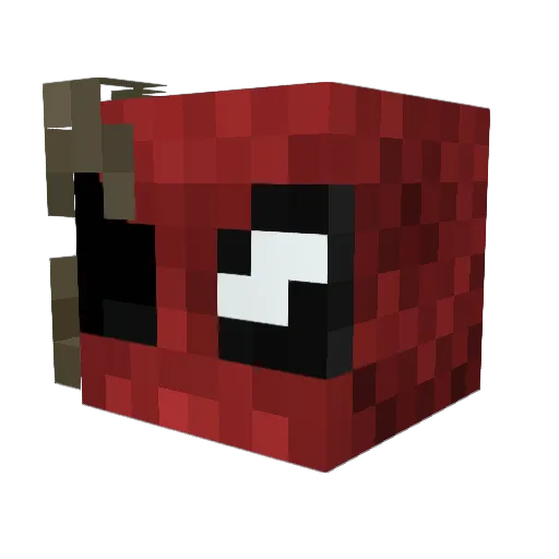 Mothman08 Minecraft avatar head, 3D render