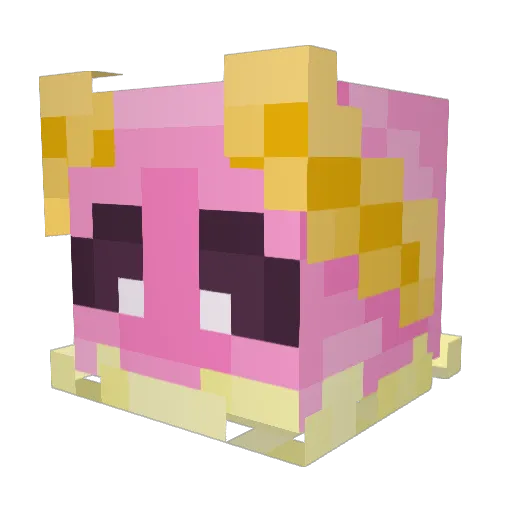 Mothzy Minecraft avatar head, 3D render