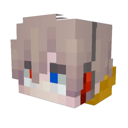 Moti0909 Minecraft avatar head, 3D render
