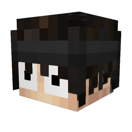Motion Minecraft avatar head, 3D render