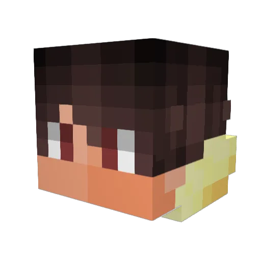 MotionAttraction Minecraft avatar head, 3D render