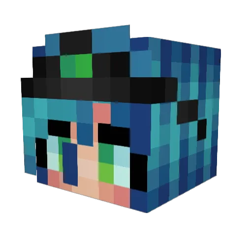 MotionRadar Minecraft avatar head, 3D render