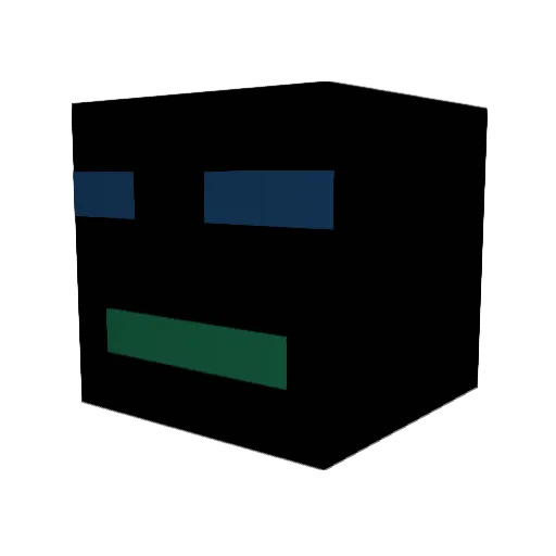 Motion_has_macro Minecraft avatar head, 3D render