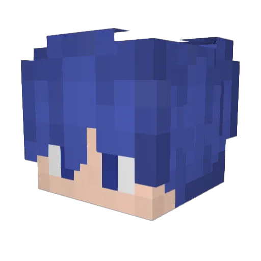 MotionlessInDark Minecraft avatar head, 3D render