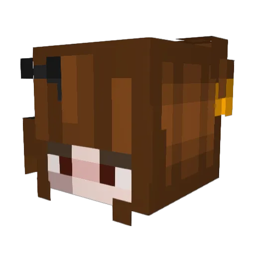 MotoMamiii_ Minecraft avatar head, 3D render