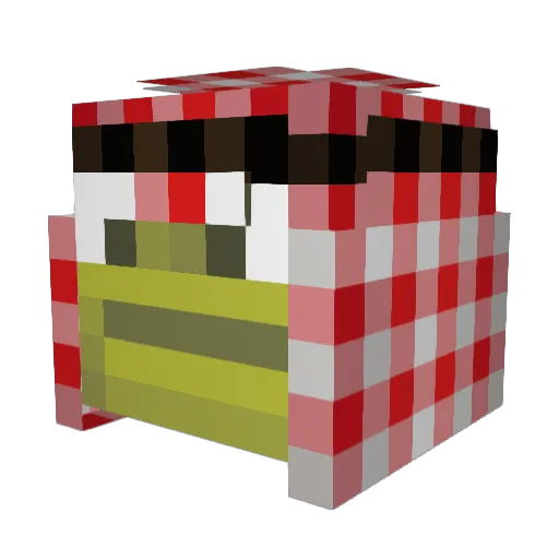 Moto_moto101 Minecraft avatar head, 3D render