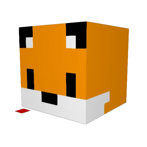 Motodish38 Minecraft avatar head, 3D render