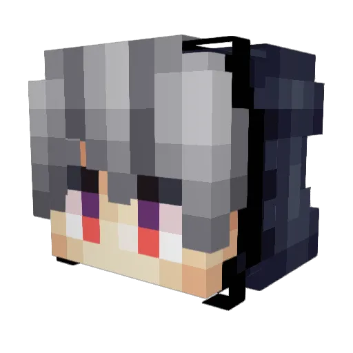 Motoneta10 Minecraft avatar head, 3D render