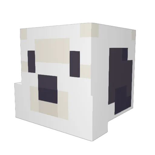 MotorGorilla Minecraft avatar head, 3D render