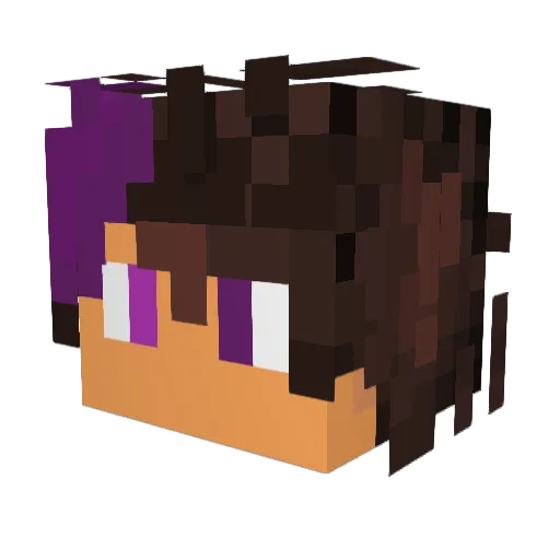 MotorLizard6352 Minecraft avatar head, 3D render