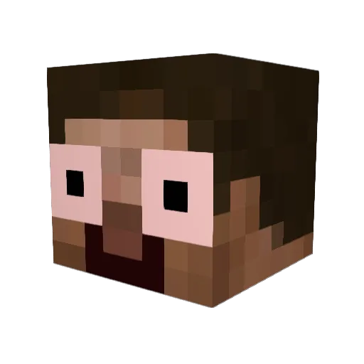 MotorMark69 Minecraft avatar head, 3D render