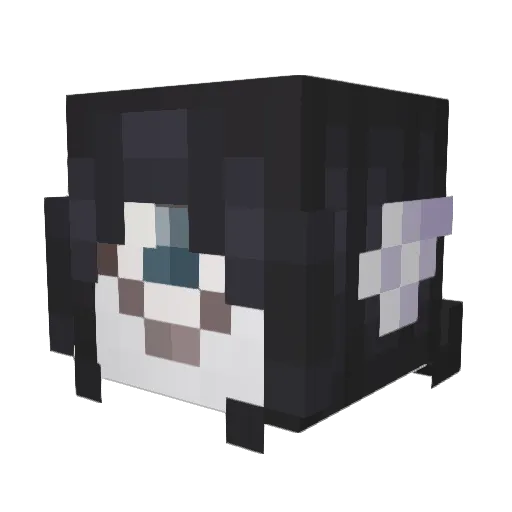 Motric Minecraft avatar head, 3D render