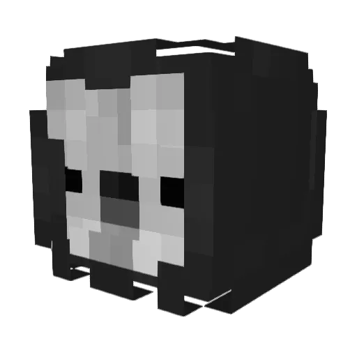 Motruss Minecraft avatar head, 3D render