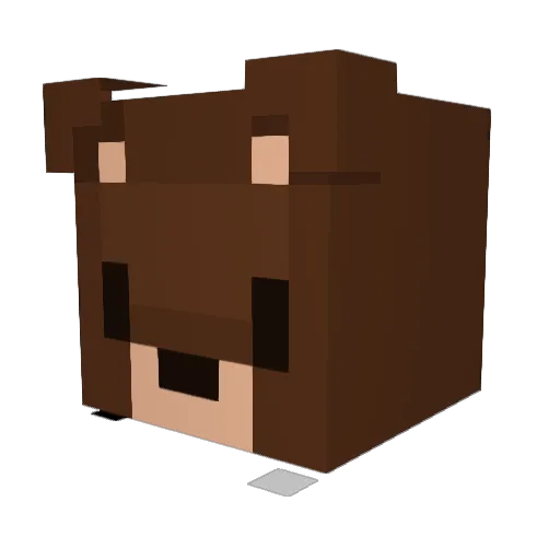 Motschomagente Minecraft avatar head, 3D render