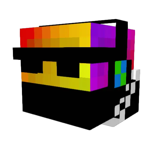 Motte123 Minecraft avatar head, 3D render