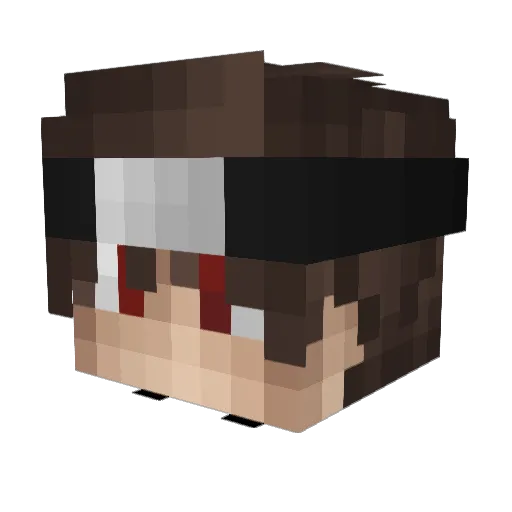 MottifiedClient Minecraft avatar head, 3D render