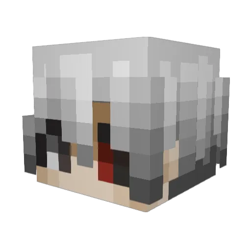 Mottsc Minecraft avatar head, 3D render