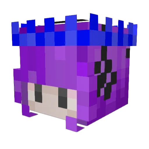 Motz16 Minecraft avatar head, 3D render