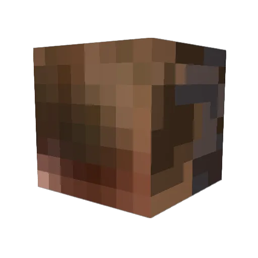 Motzi Minecraft avatar head, 3D render