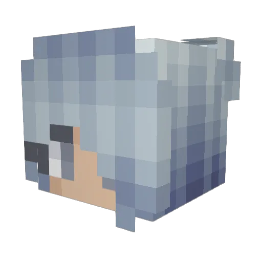 Mouathefourth Minecraft avatar head, 3D render