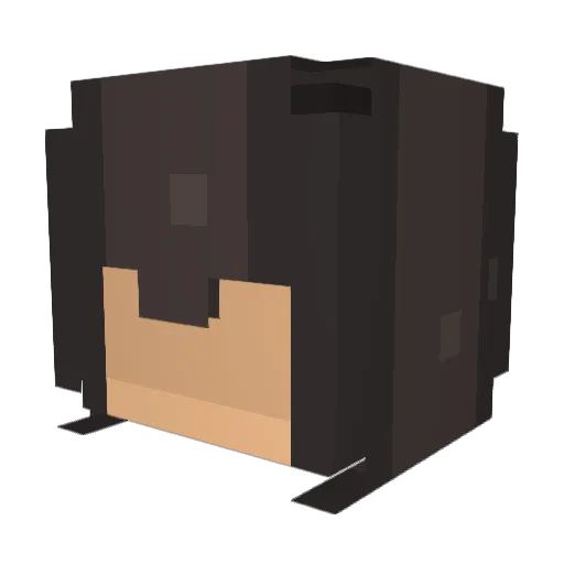 Mouc Minecraft avatar head, 3D render