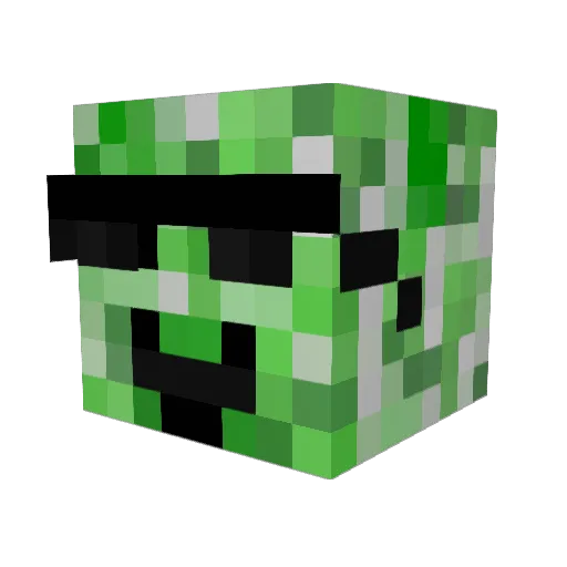Moudy17850 Minecraft avatar head, 3D render