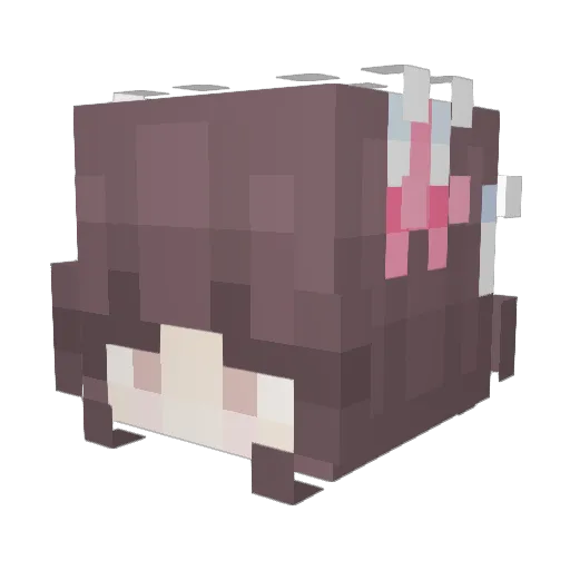 Mouerlite Minecraft avatar head, 3D render