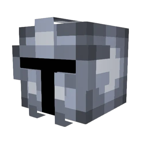 Mouett Minecraft avatar head, 3D render