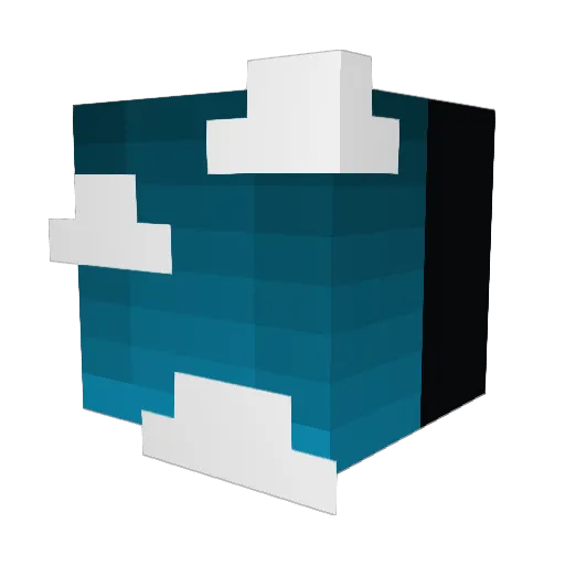 Moukassi Minecraft avatar head, 3D render