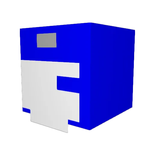 Moulai Minecraft avatar head, 3D render